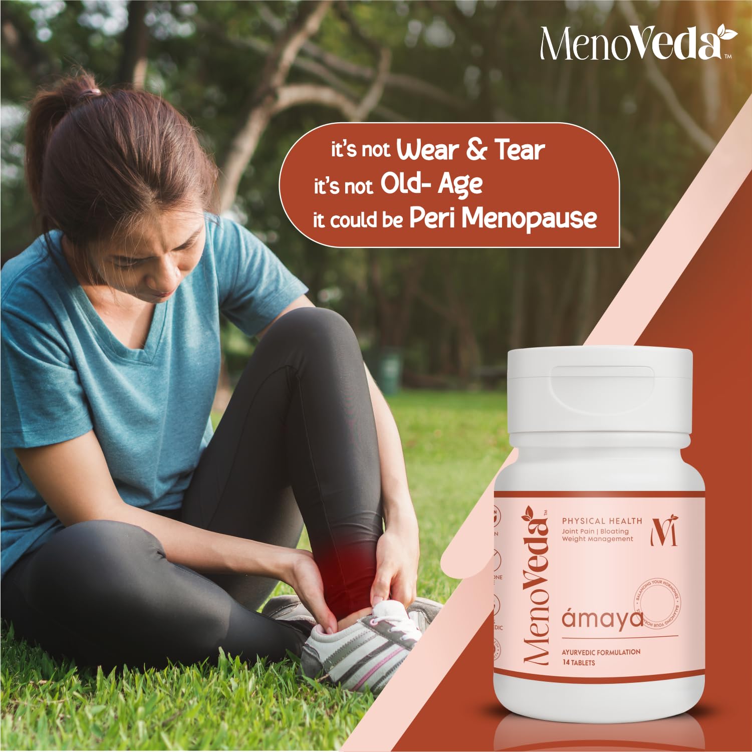 Menoveda Amaya Menopause Supplements For Women Peri Menopause Multivitamins for Joint Pain | Fatigue | Bloating | Weight Management -14 Tablets 4