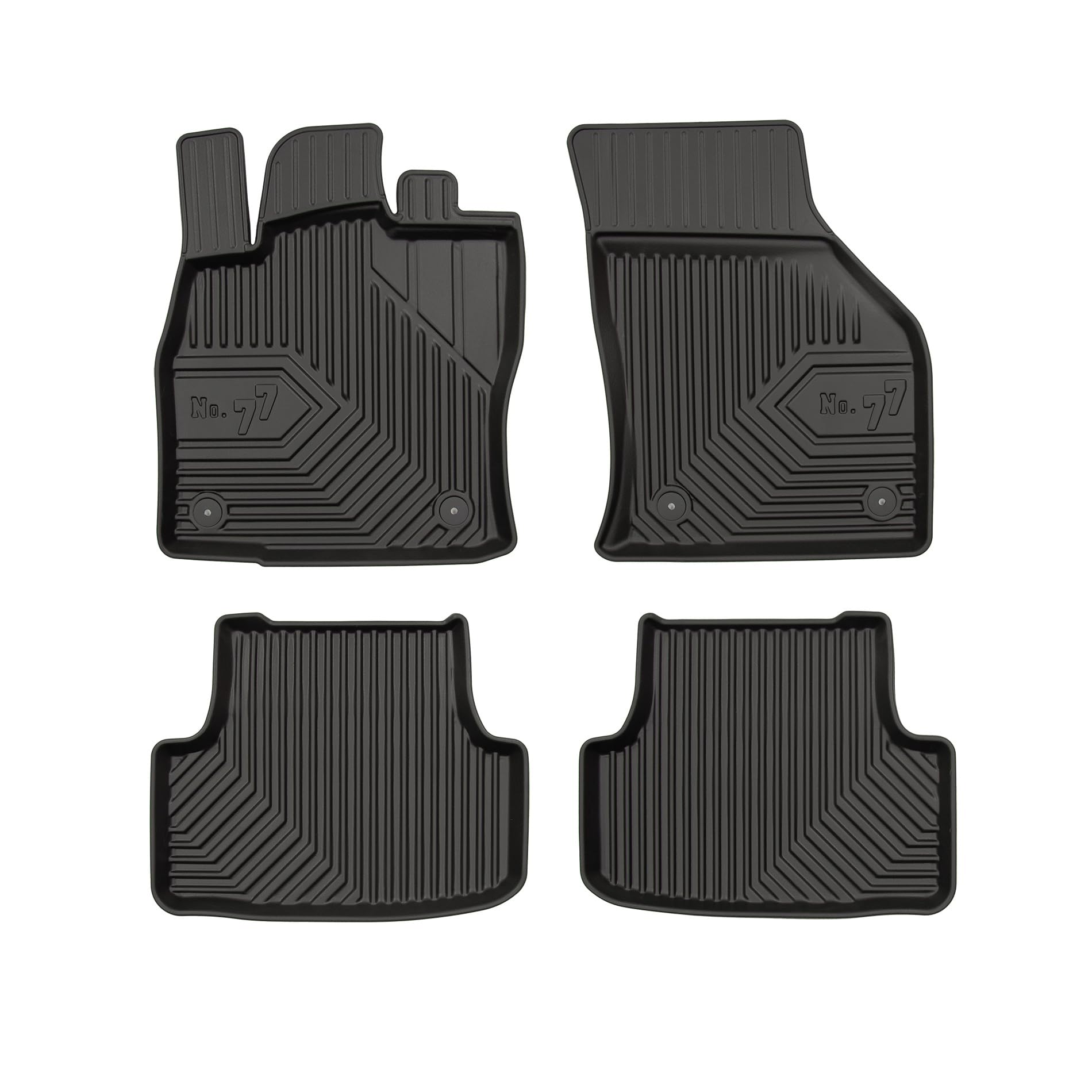 FROGUM No. 77 Alfombrillas para Coche Alfombras para Seat Leon III INKL. Cross Sport, Cupra 2012-2020 | Borde Alto | para Todo el año | Tamaño