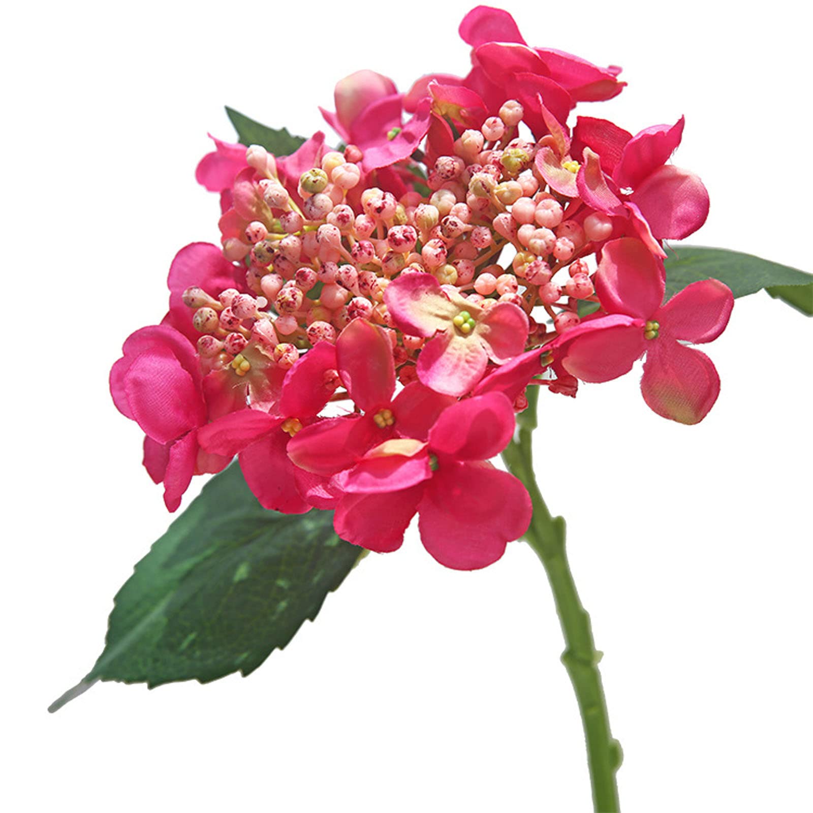 Msioytog Rose Red Hydrangea Flower Artificial Flowers Bouquet Centerpieces For Tables Vase Wedding Decoration Flower Arrangement Hydrangea Flowers