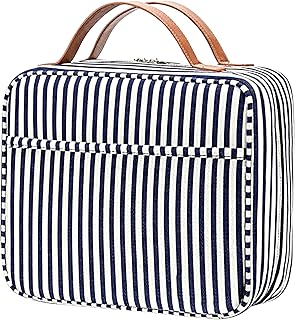 Lizbin Hanging Travel Toiletry Bag, Water-Resistant Cosmetic Bag Travel Bag, Large Size Toiletry Bag for Women, Portable Makeup Organizer, Makeup Bag for Accessories, Full Sized Container, Toiletries