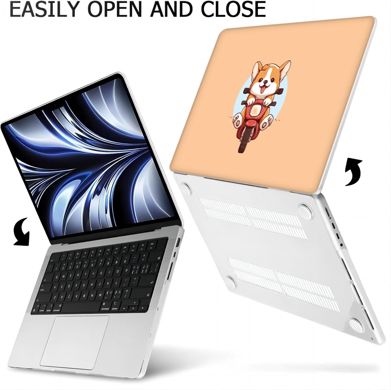 Compatible with MacBook Neo 13-inch, Hard Shell Case with Keyboard Cover and Screen Protector (A3404 A18 Pro chip, 2026 Release) - Corgi MC21793