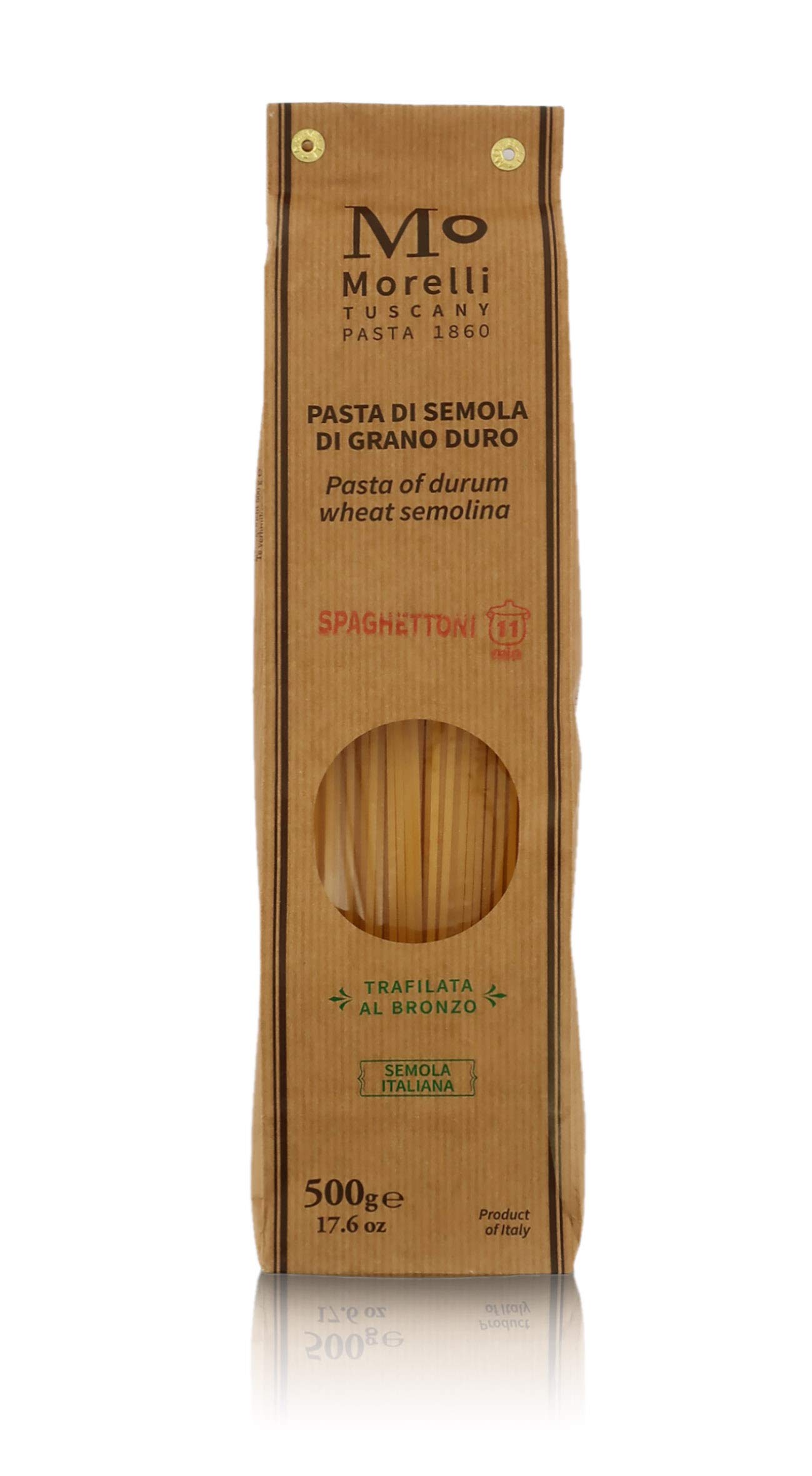 Antico Pastificio Morelli 1860 Srl Spaghettoni, Pasta Italiana De Sémola De Trigo - Lote de 12 x 500g