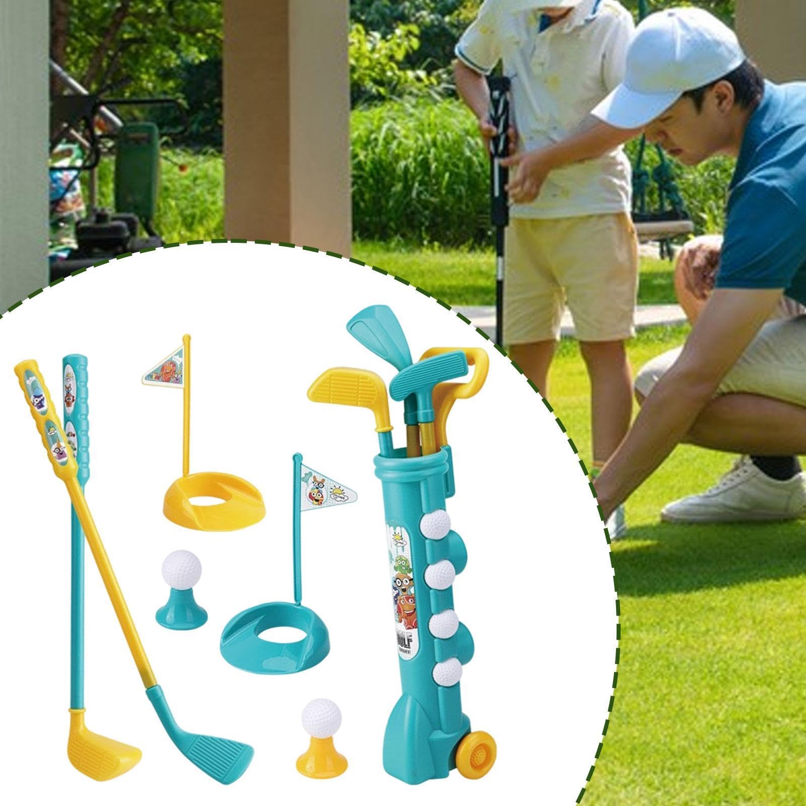 Baoblaze Juguete de Club de Golf para niños Juguetes Juguetes de Golf Interior, coordinación de Habilidades motoras interactivas con Bolas, Mini Golf Set para