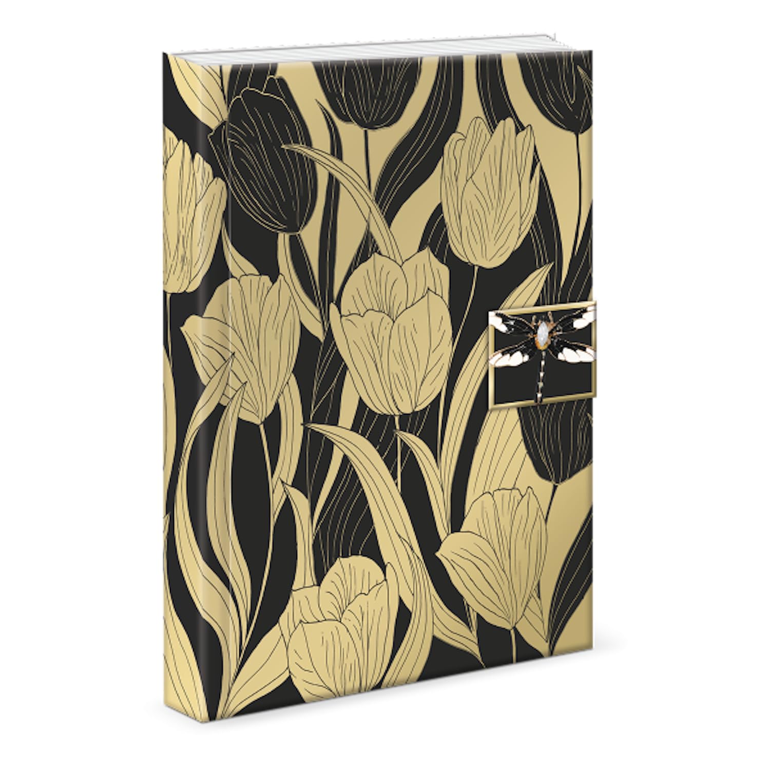 Black Tulips Brooch Journal (50445)