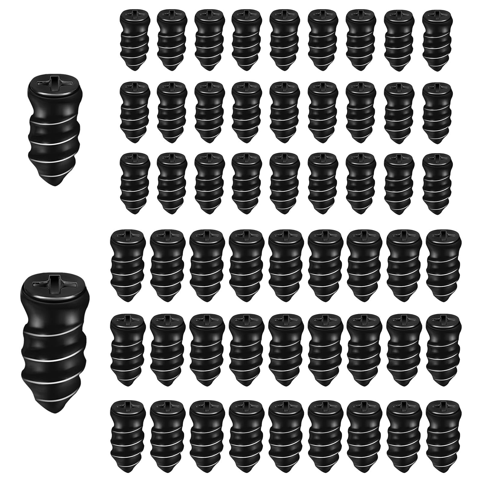 NQEUEPN 100pcs Tire Repair Nails, Spiral Rubber Screw Tire Plugs Self-Service Vacuum Mending Nails Kit Quick Puncture Tools for Auto Truck Car Tractor Motorcycle (50 Small+50 Large)