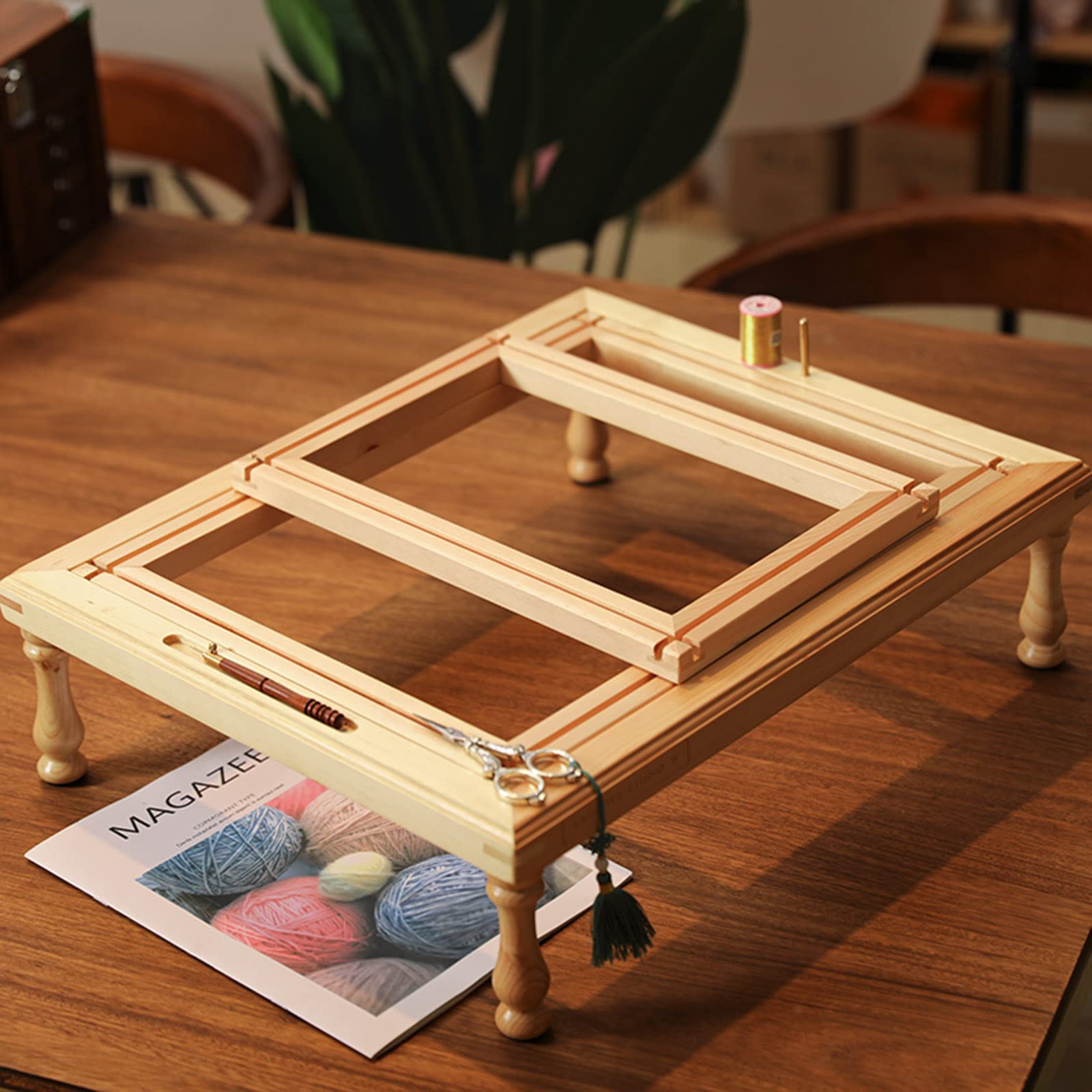 ハウスオブベス パッチワークキルトフープスタンド45㎝