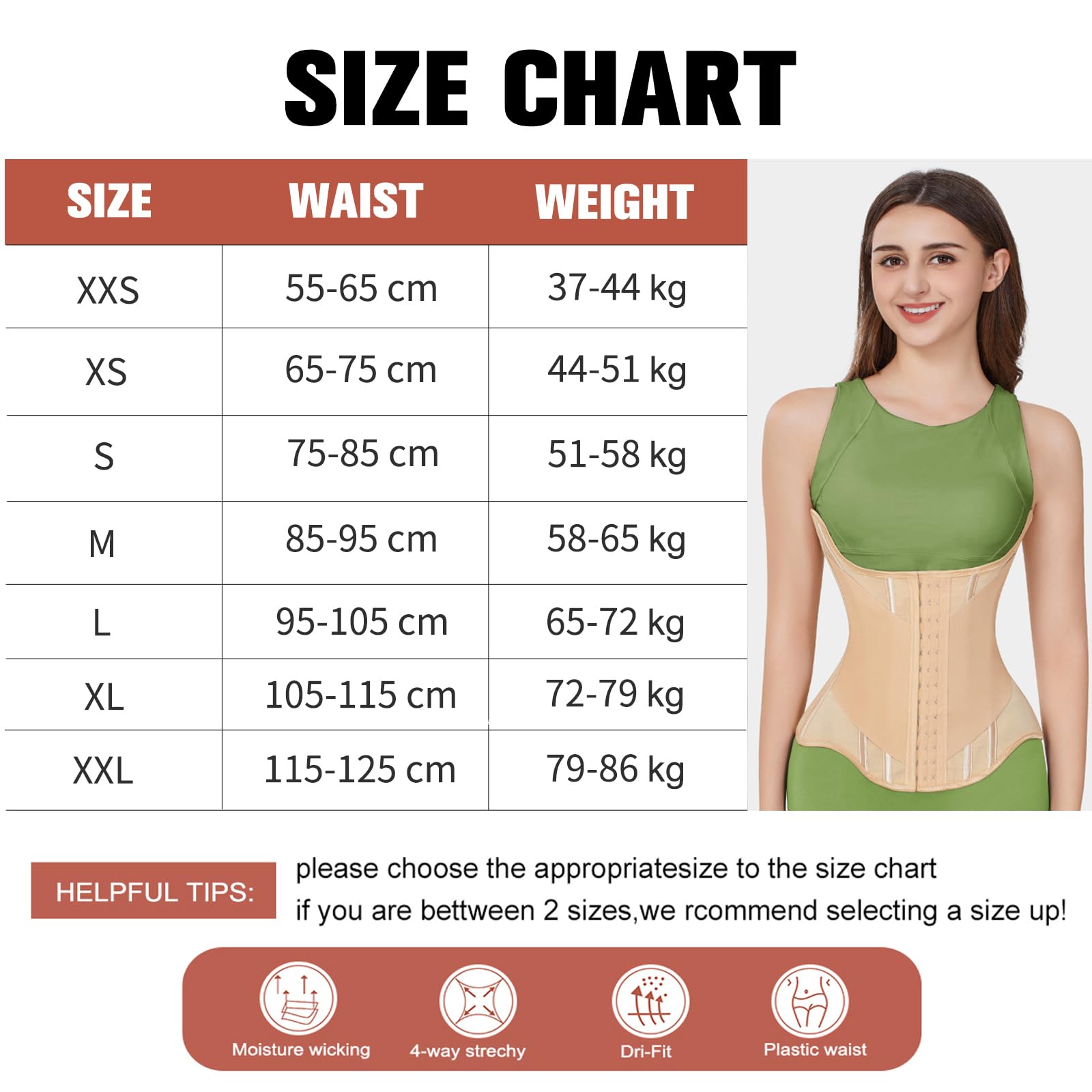 Waist Trainer Donna, Pancera Contenitiva Donna Corsetto Stringivita Fascia Contenitiva Pancia Cintura Post-Parto Cintura Modellante a Forma di U