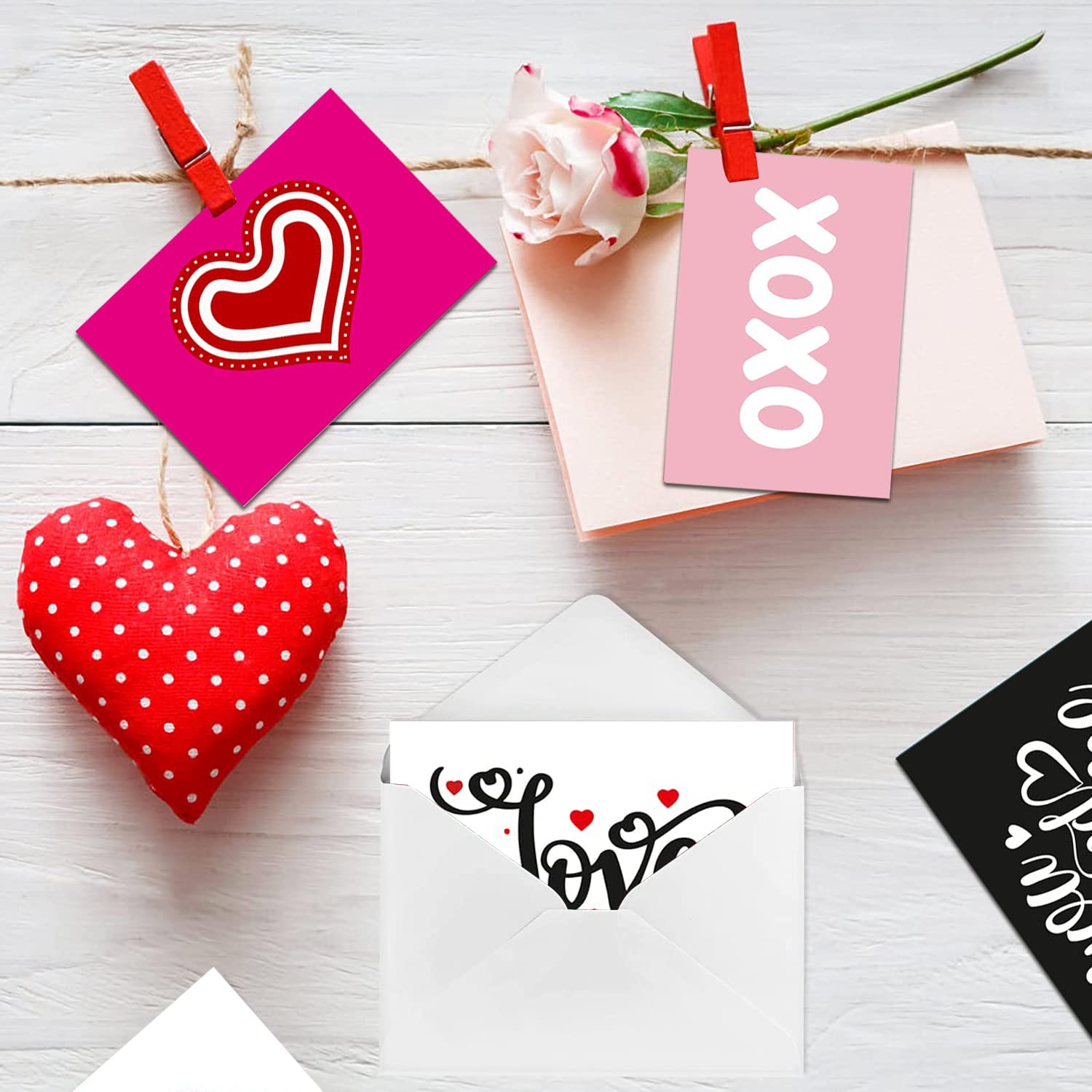 Party Propz Love Card - 40 pcs Love Message Cards, Anniversary Greeting Card For Girlfriend, Anniversary Greeting Card For Husband, Wife, Boyfriend, Girlfriend 4