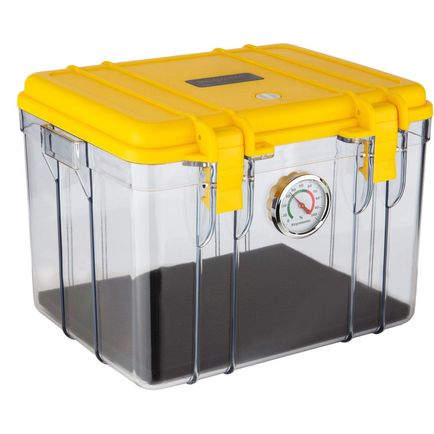 ruggard portable dry case (clear/yellow, 8.5l)
