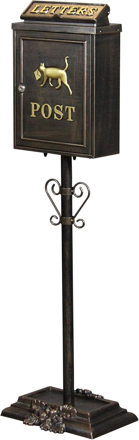 サンニード ポスト スタンド 郵便受け 配達ネコ サンニード ポスト スタンド 置き型 郵便受け 配達ネコ 幅33cm 奥行