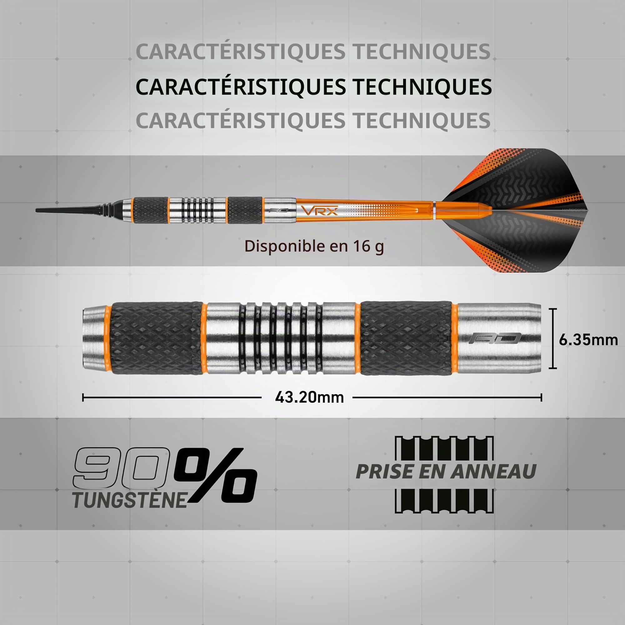 RED DRAGON Flechette Pointe Plastique 18g Amberjack Fléchettes Softip 90% Tungstene | Flechettes Cible Electronique | 3 Fléchette Professionnelle | 3 Ailettes | 3 Tiges