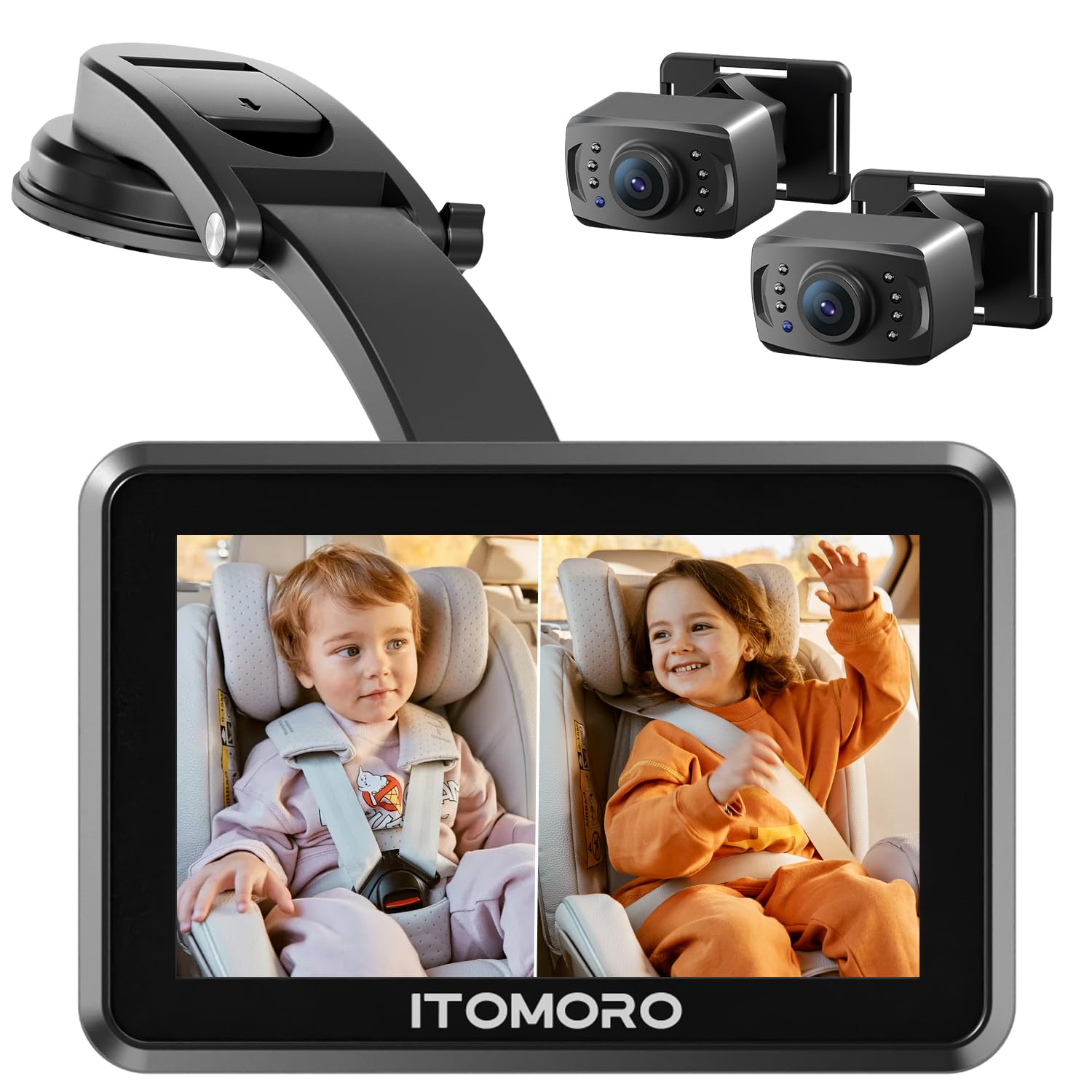 Itomoro Baby Car Camera for 2 Kids, 5