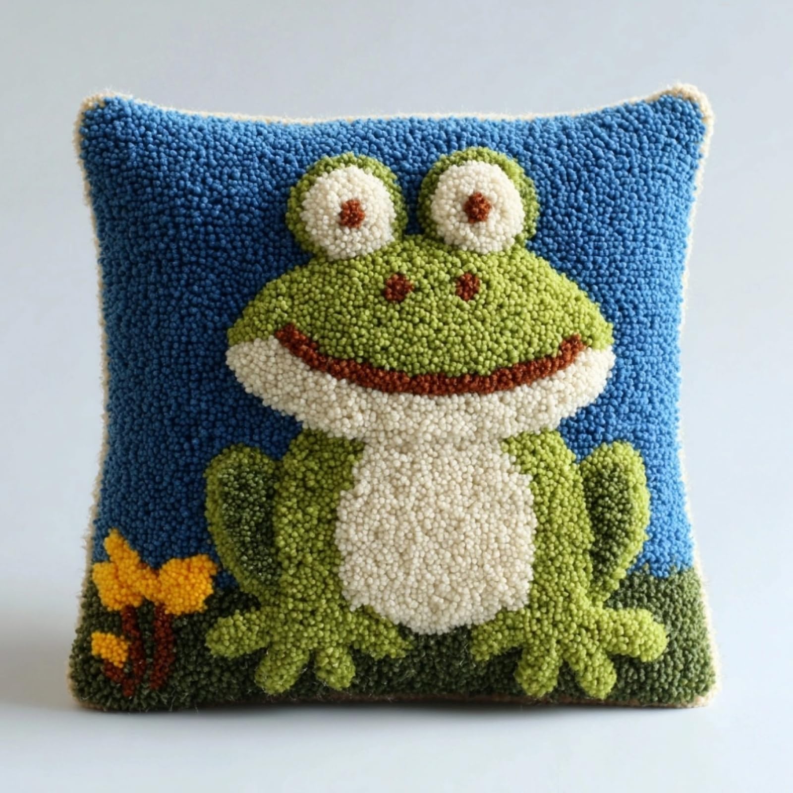AxiangziK Latch Hook Cushion Kit for Beginners,Frog