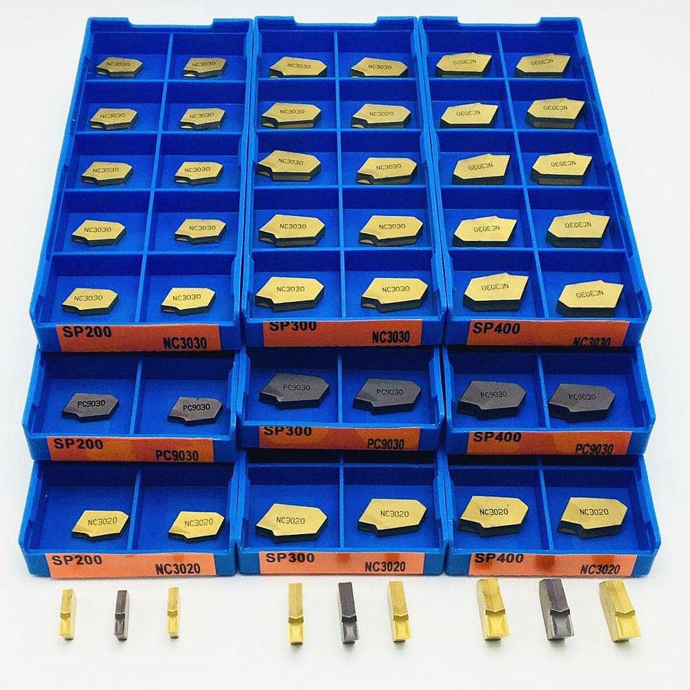 Herramientas de torneado, 10 Uds cortadores insertos herramientas de torno SP300 SP400 SP500 PC9030 NC3020 NC3030 herramienta de torneado de carburo de ranura SP 300 herramienta de ranurado inserto de