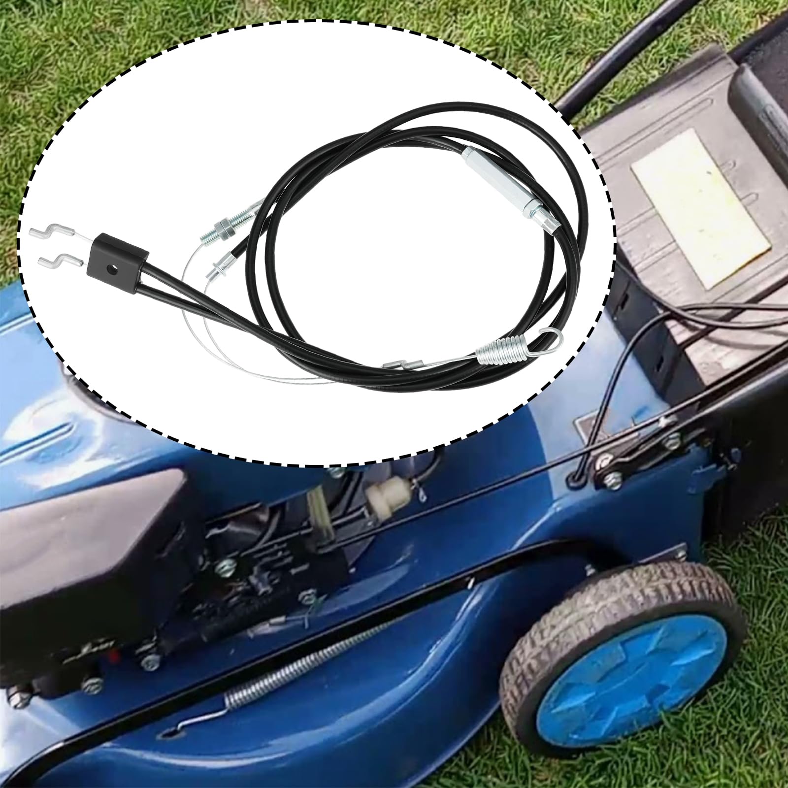 Cable de Embrague Del Acelerador para Cortadora de Césped Cable de Repuesto Bowden Compatible con Einhell BG-PM 46 S