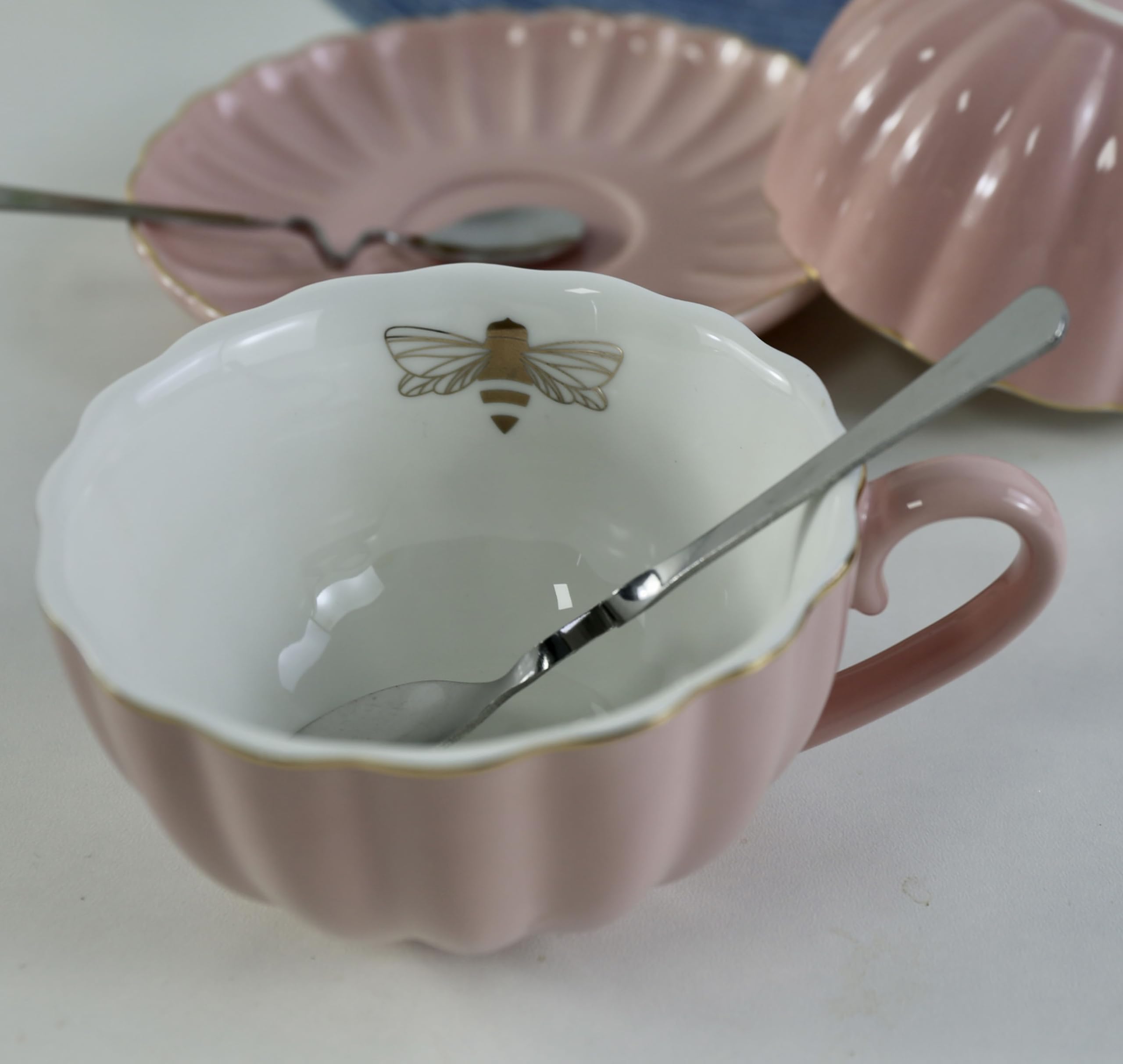 Amazon.com | Eplze YBK Tech Strengthen Porcelain Cup and Saucer 