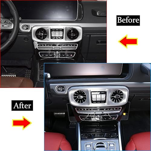 Miniatura 2 de YIWANG Caja de almacenamiento con agarre de copiloto ABS para Mercedes Benz Clase G AMG Wagon Cross Country SUV W463 G350 G400 G500 G55 G63 G65