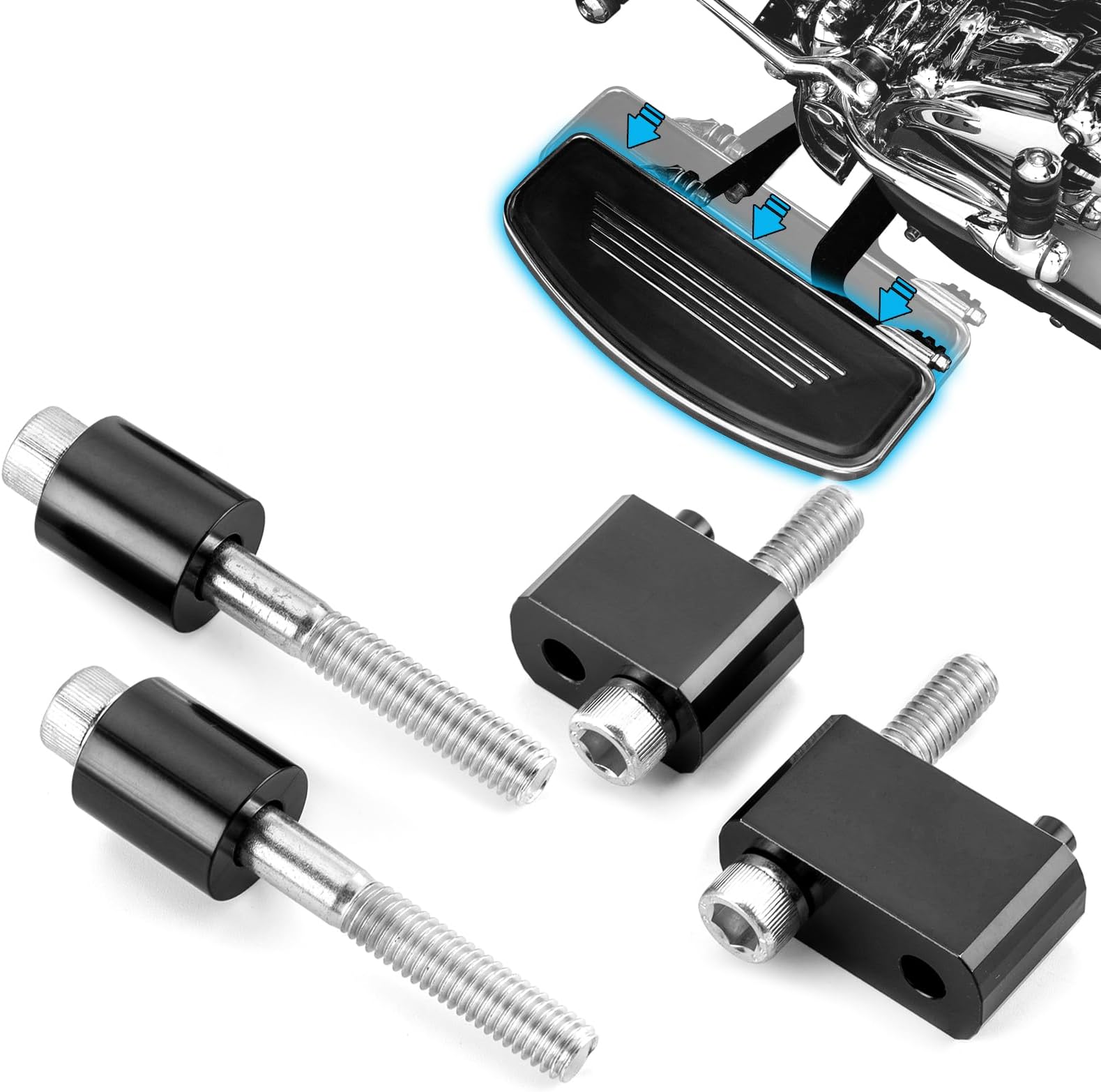 Floorboard 3/4'' Extension Spacer Kit Compatible with 2009