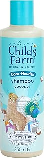 Childs Farm Coco-Nourish Shampoo, Gently Cleanse Dry and Curly Hair, Tear Free, Coconut, Kids, 250ml