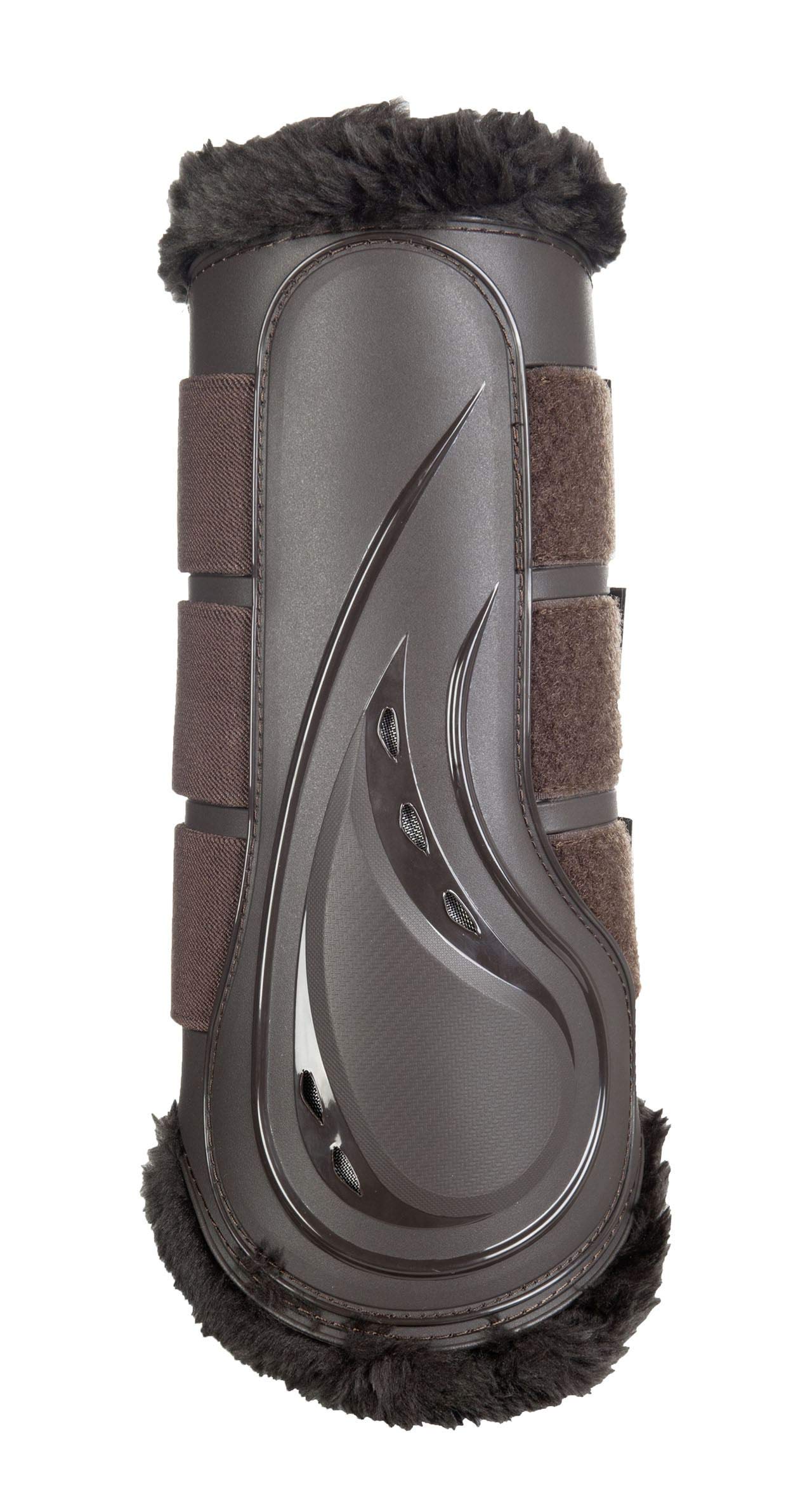 HKM Comfort Dressage Protection Boots Brown XL