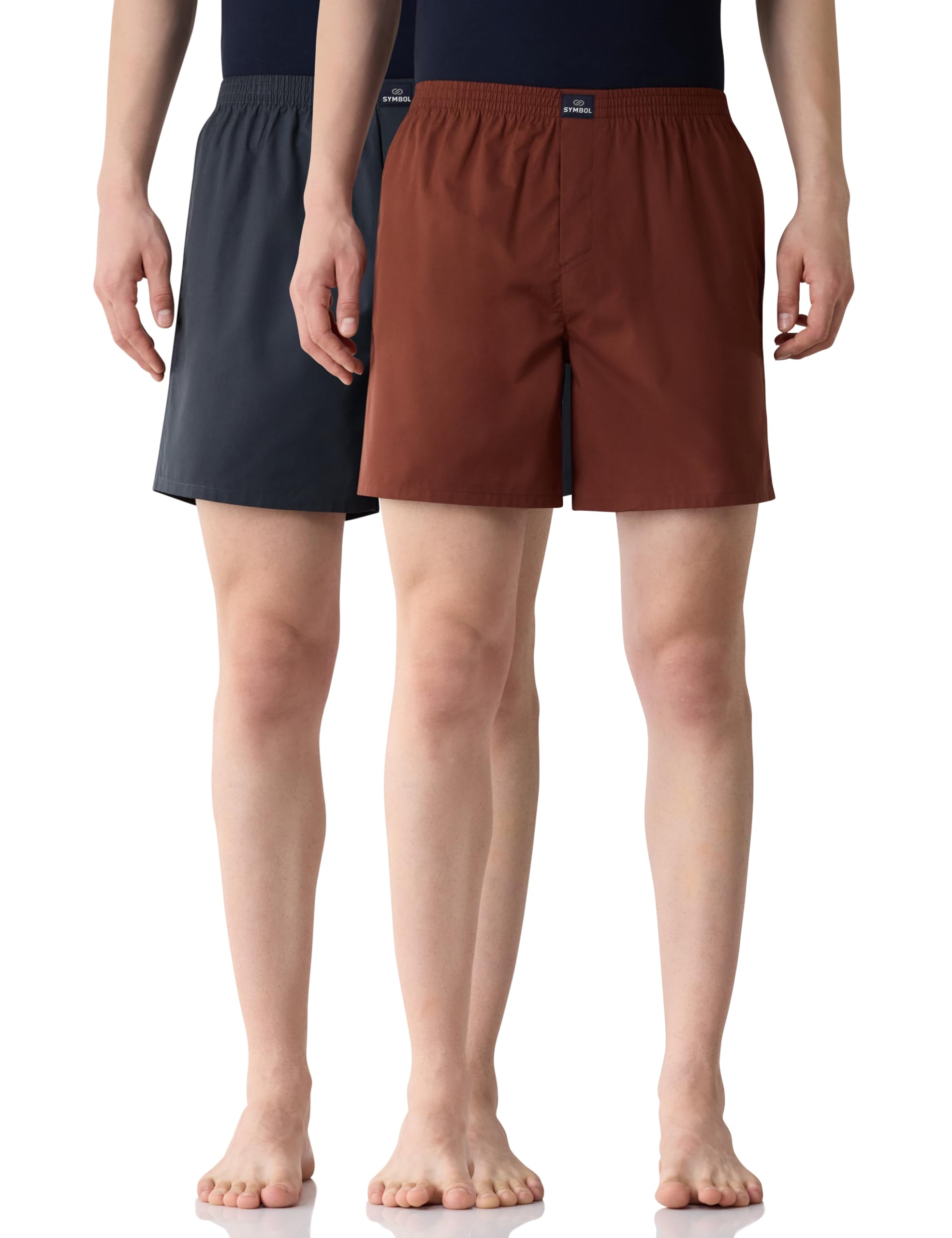amazon brand - symbol Men Cotton Printed Boxer Shorts (Combo Pack of 2) Casual | Underwear | Half Pants | Short Pant - Regular Fit with Slant Pocket-picture-17