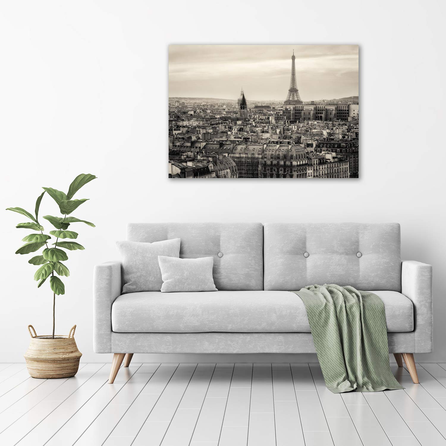 Tulup Panneaux De Cuisine Sur Verre - 100x50cm - Tour Eiffel Paris