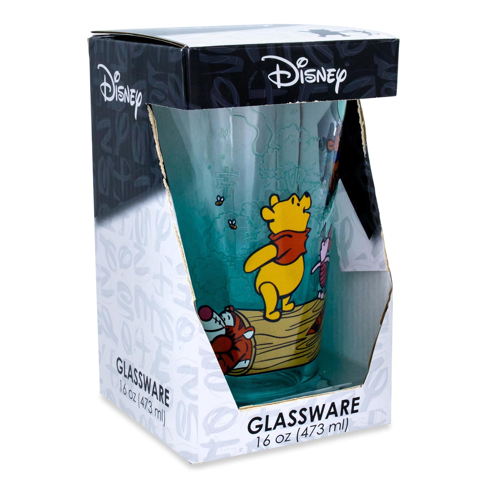 Disney Winnie the Pooh and Friends Pint Glass | Beer Mug Tumbler For Liquor, Pub Drinks | Holds 16 Ounces