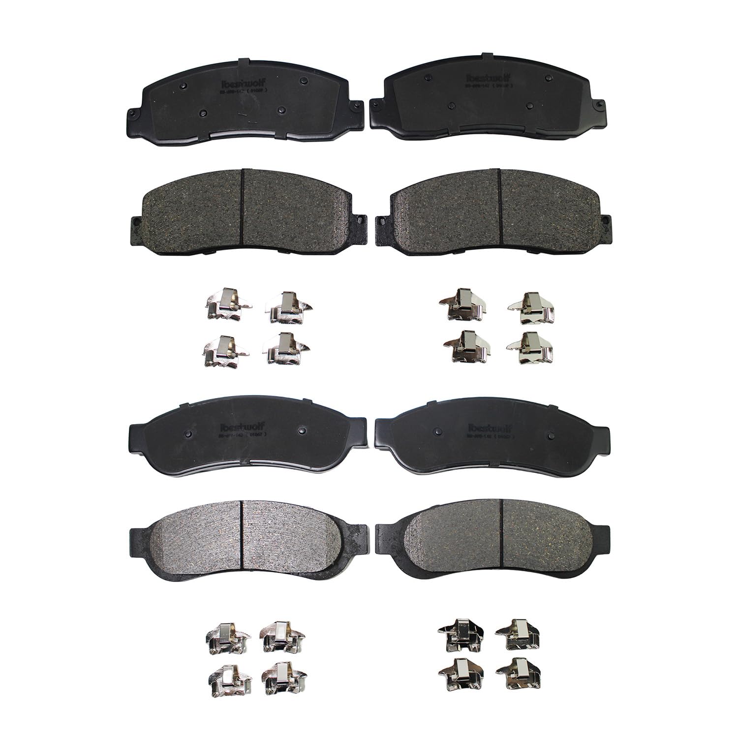 IBESTWOLF Ceramic Brake Pads (Front & Rear)