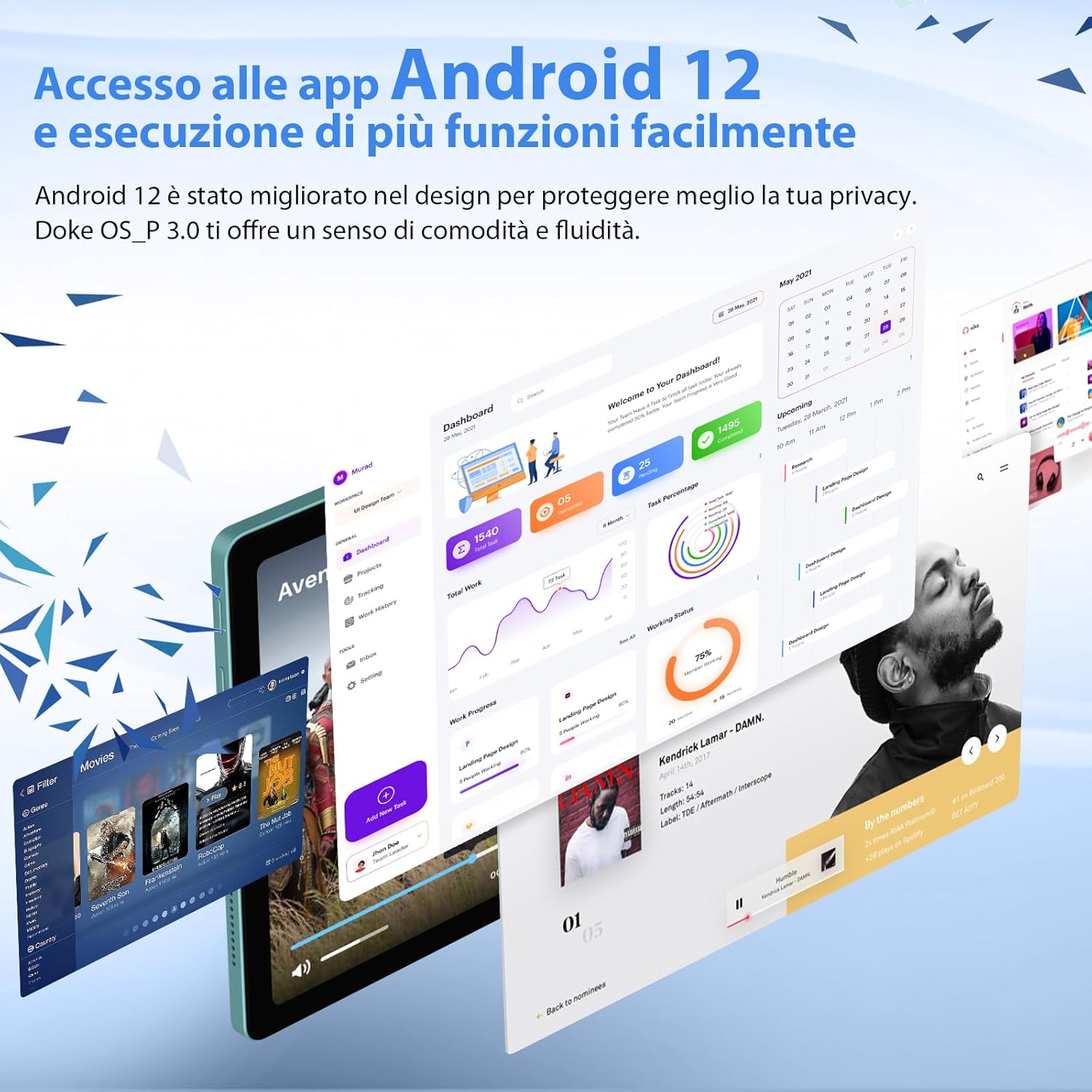 Blackview Tab 11 WiFi Android 12 Tablet 14GB+256GB Blu Blackview Tab 11 WiFi Android 12 Tablet 14GB+256GB Blu