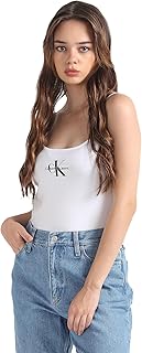 Calvin Klein MONOLOGO STRAPPY TANK TOP Tişört Kadın