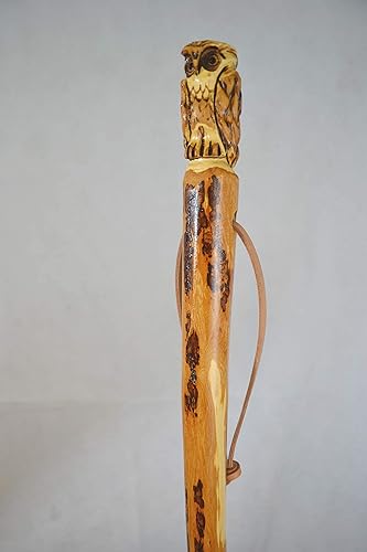 Miniatura 6 de Walking Stick - Hand Carved Owl Carving by Creation Carvings - Custom Height Up to 60"