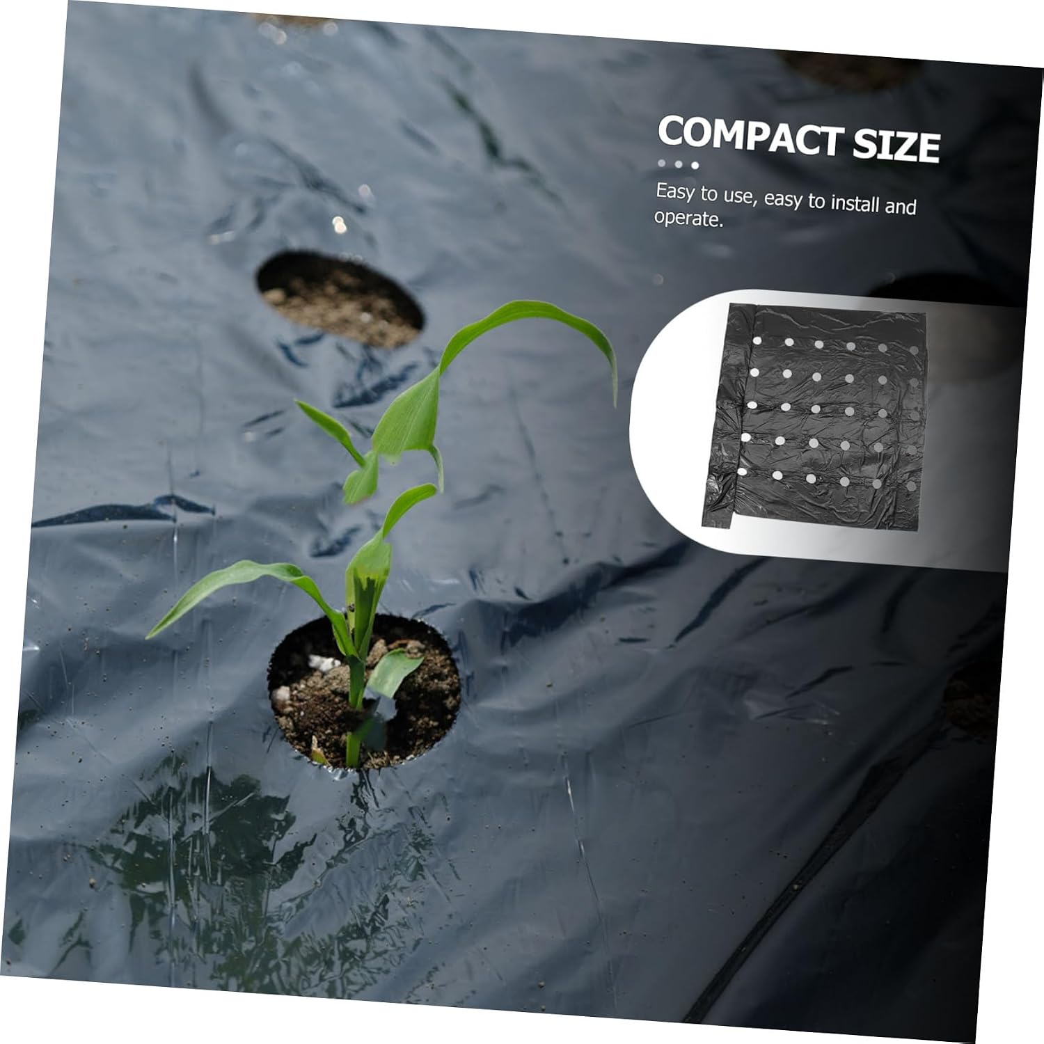 Insulation Perforated Film Easy Irrigation and Ventilation Long-Lasting Crop Protection Soil Structure Preservation