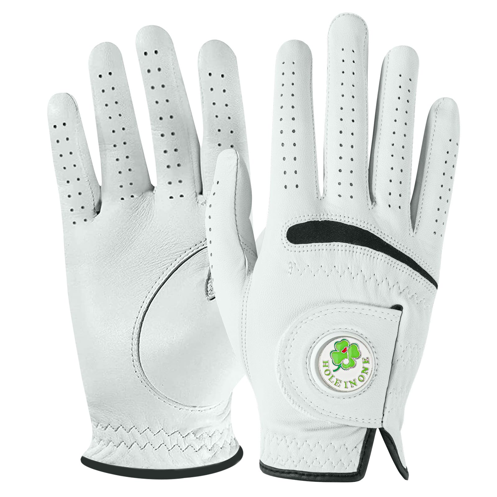 FINGER TEN Cabretta Leather Golf Gloves Men