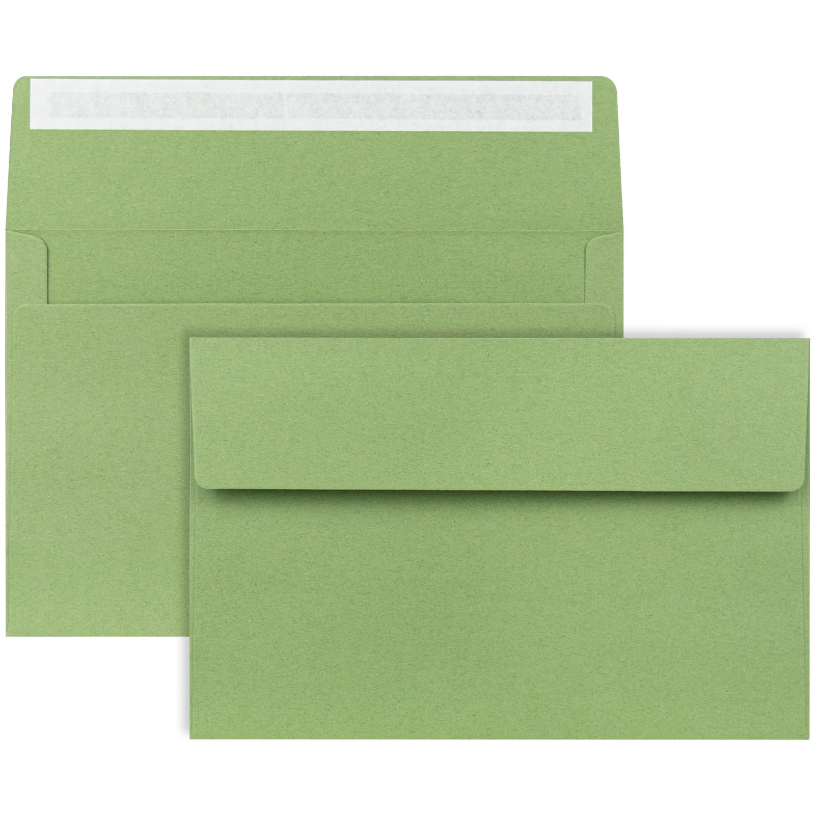 A9 Envelopes Sage Green 5.75x8.75 Invitation Envelopes Self Seal Pack of 50 Blank Envelopes for Cards Sage Green