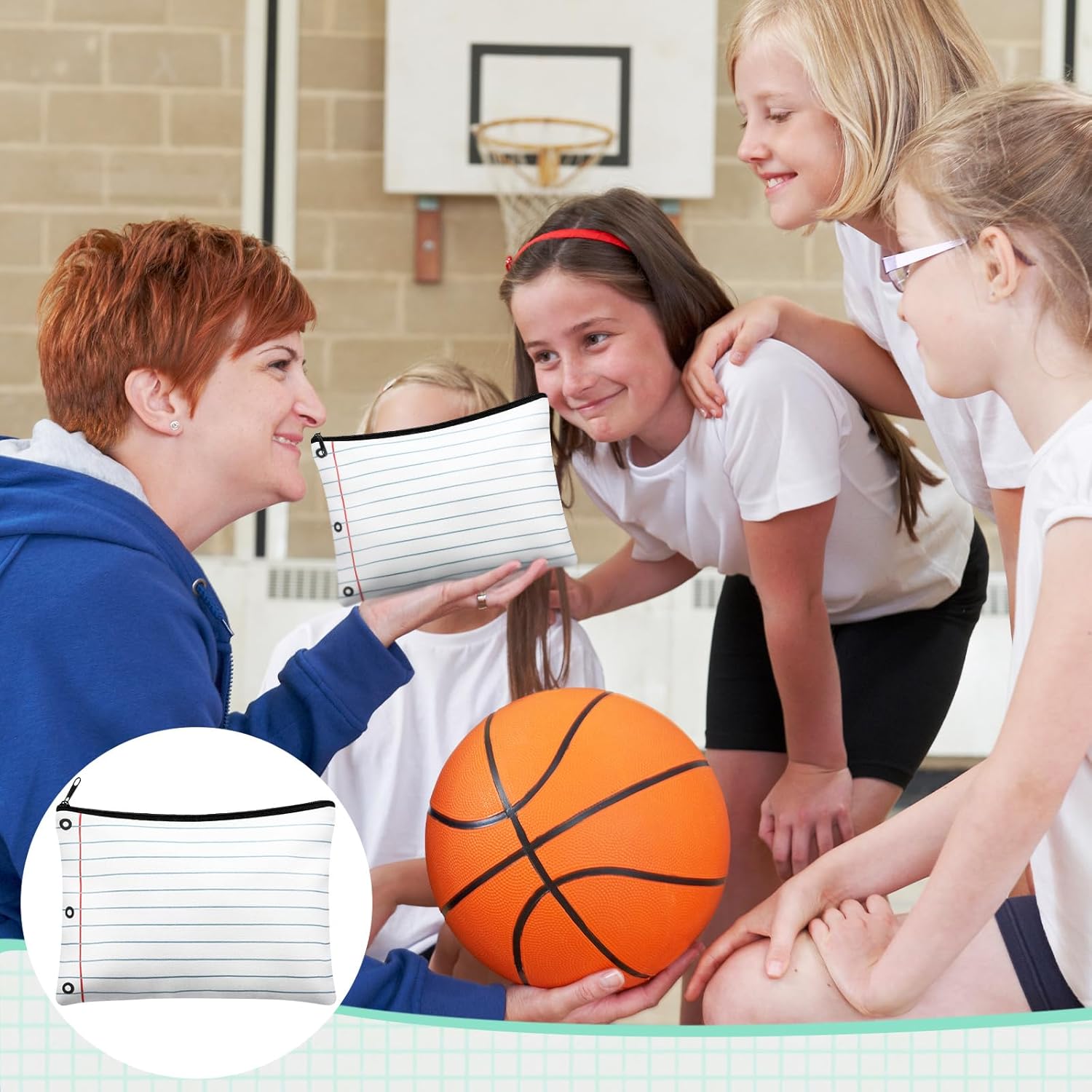 Paterr 12 Pcs Teacher Canvas Tote Bags Gifts for Women DIY Teacher Appreciation Gifts Canvas Tote Bag with Pouch Bag - Image 7