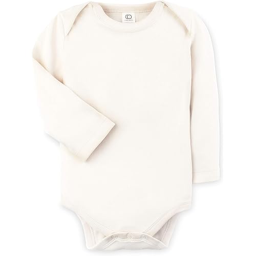 Colored Organics Unisex Baby Organic Cotton Bodysuit - Long Sleeve Infant One Piece