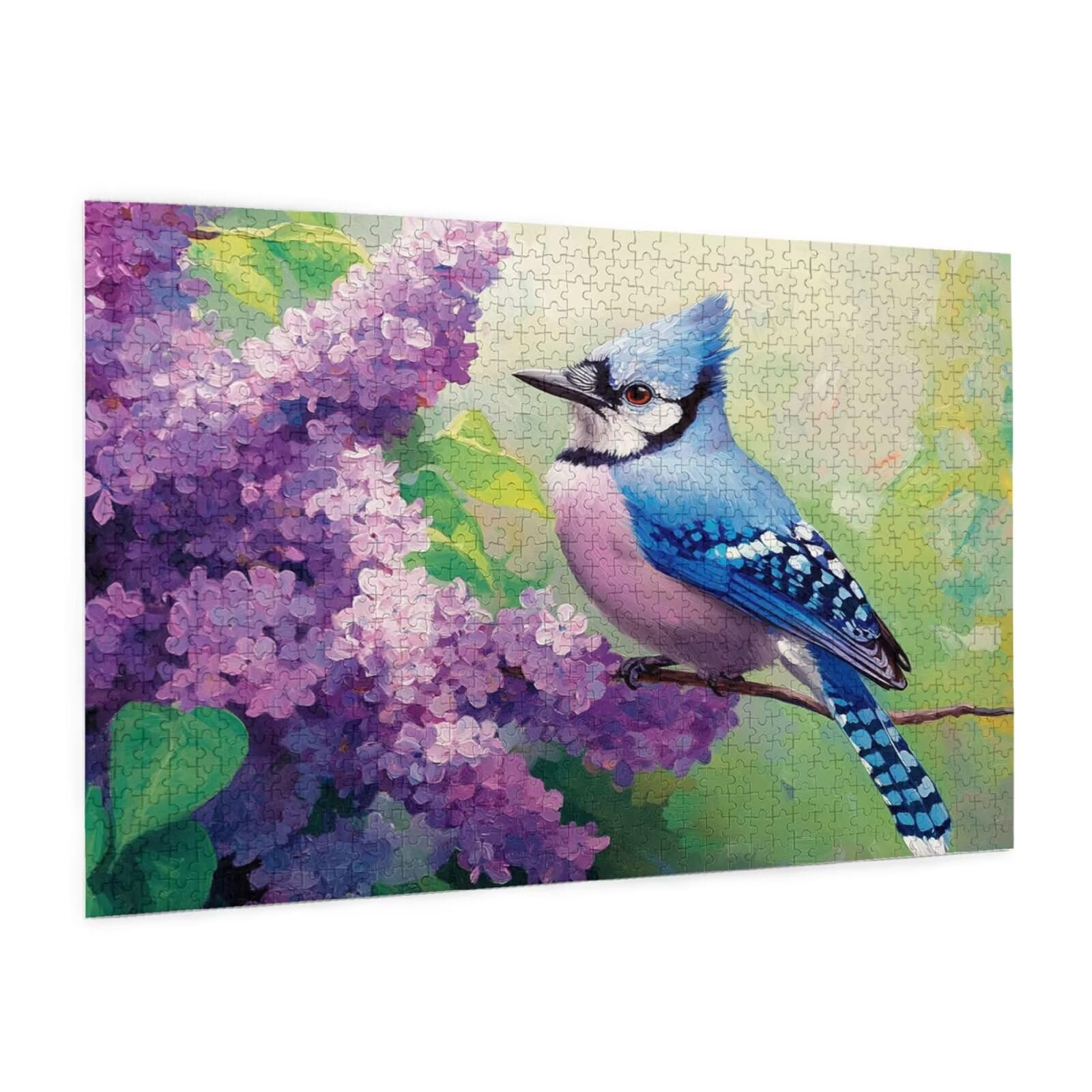 Puzzle 2000 Teile, Puzzle Erwachsene, Holzpuzzle Blume Impossible Jigsaw, Clevere Rätsel, HD Farbe Jigsaw mit Geschenkbox Verpackung for Room Decor, Geschenke für Frauen Lavendel 100x70cm p-2045