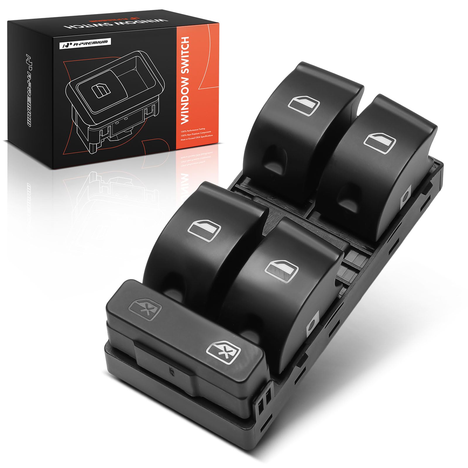A-Premium Master Power Window Switch Compatible with Audi A4 2005-2008, A4 Quattro 2005-2008, RS4 2007-2008, S4 2005-2008, Front Left Driver Side-image-24