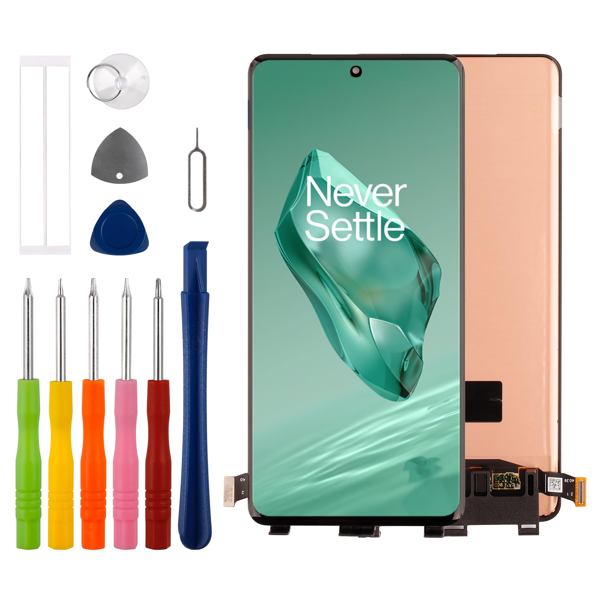 Duotipa Neu AMOLED Display Kompatibel mit OnePlus 12 1+12 6.82" LCD Display Touchscreen Digitizer Montage mit Reparatur Tools Kit,Support Fingerprint