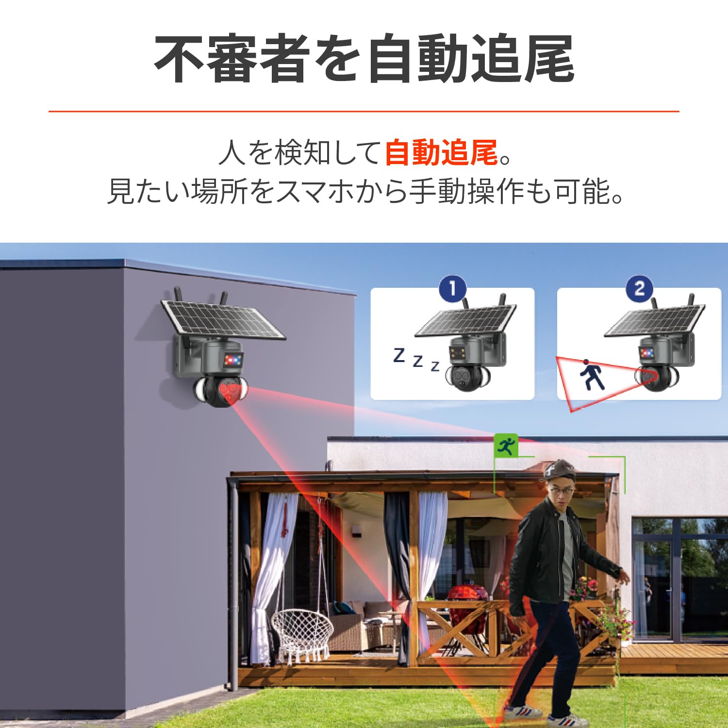 Amazon | デイトナ(Daytona) 防犯カメラ 屋外 ソーラー バイク 無線