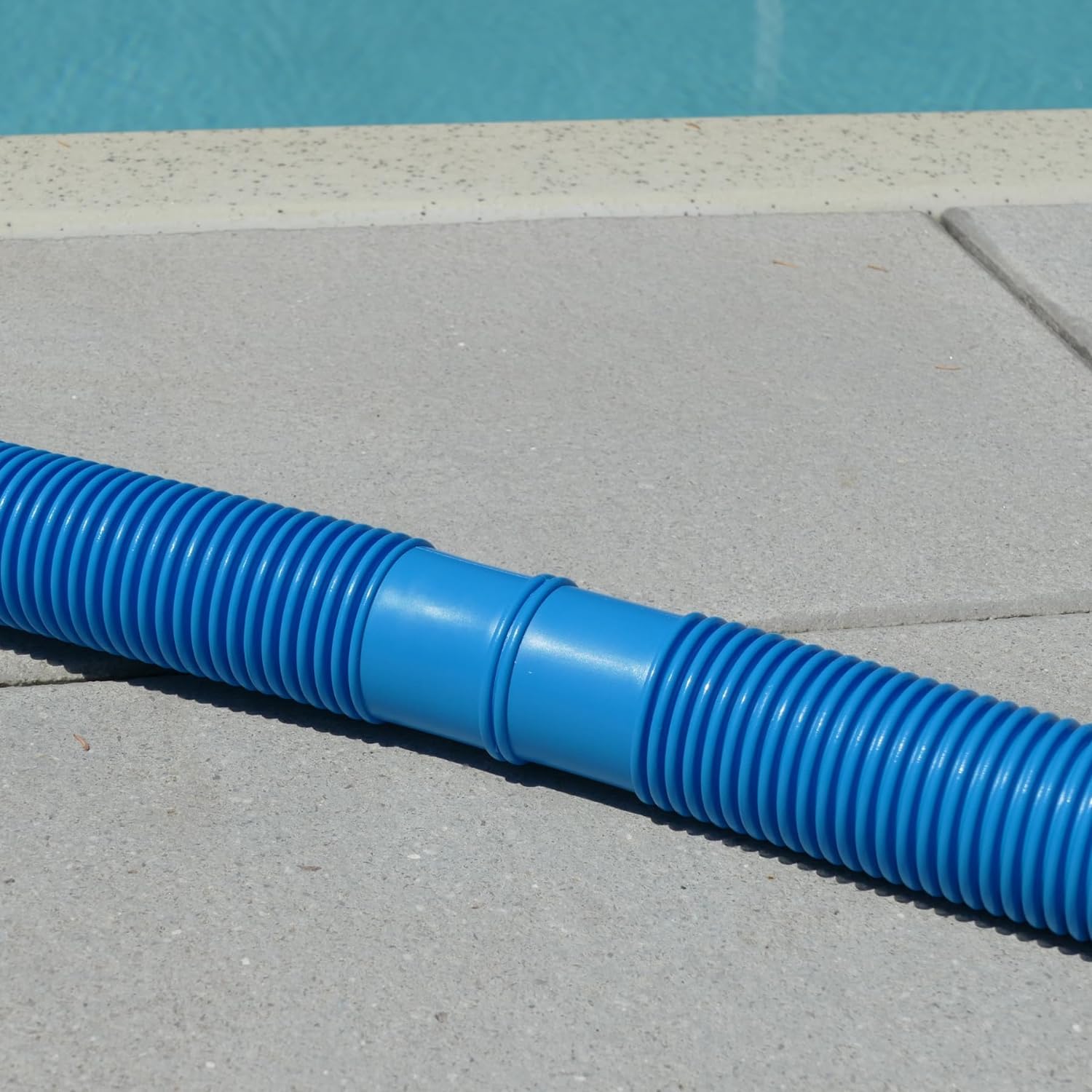 Chlore Piscine Adaptateur Tuyau D'aspiration Poolomio Tuyau De Piscine, 32 Mm/6,6 M, Flexible, Pour Pompe De Piscine Et Aspirateur De Piscine, Ru00e9sistant Aux UV Et Au Chlore, Tuyau De Pression Et D