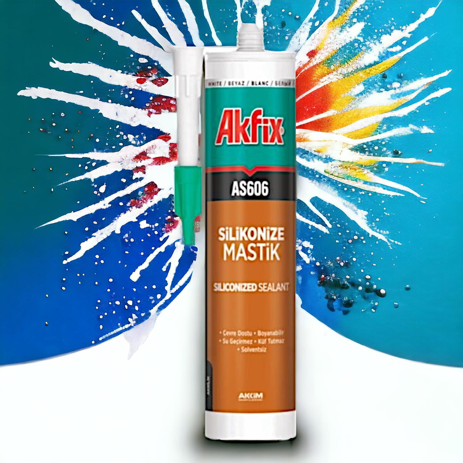 Genel Amaçlı Beyaz Akrilik Mastik Silikon 500 GR Yapı Malzeme…