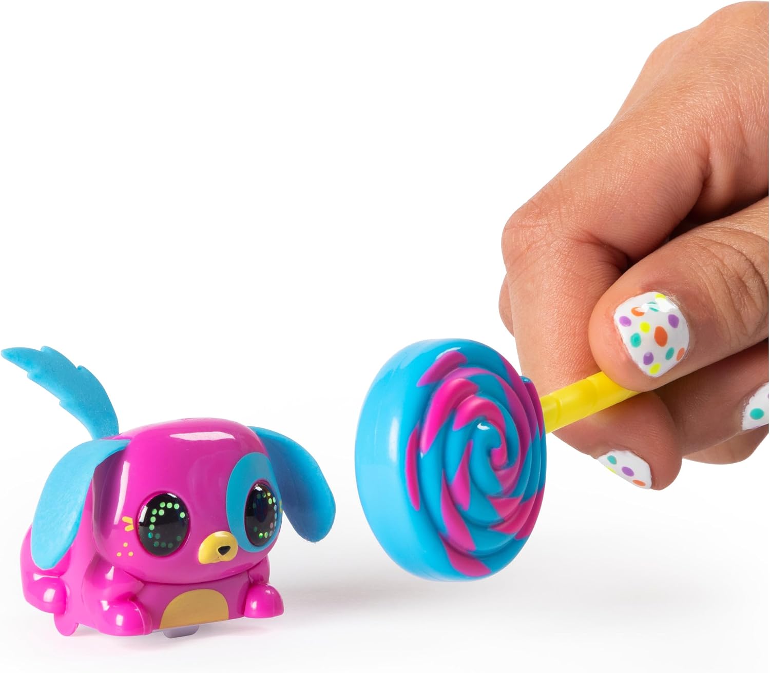 Spin Master Lollipets, Two Pack, Mini Interactive Collectible Pets with Candy-Shaped Accessory, for Ages 5 & up (Style May Vary), Multicolor