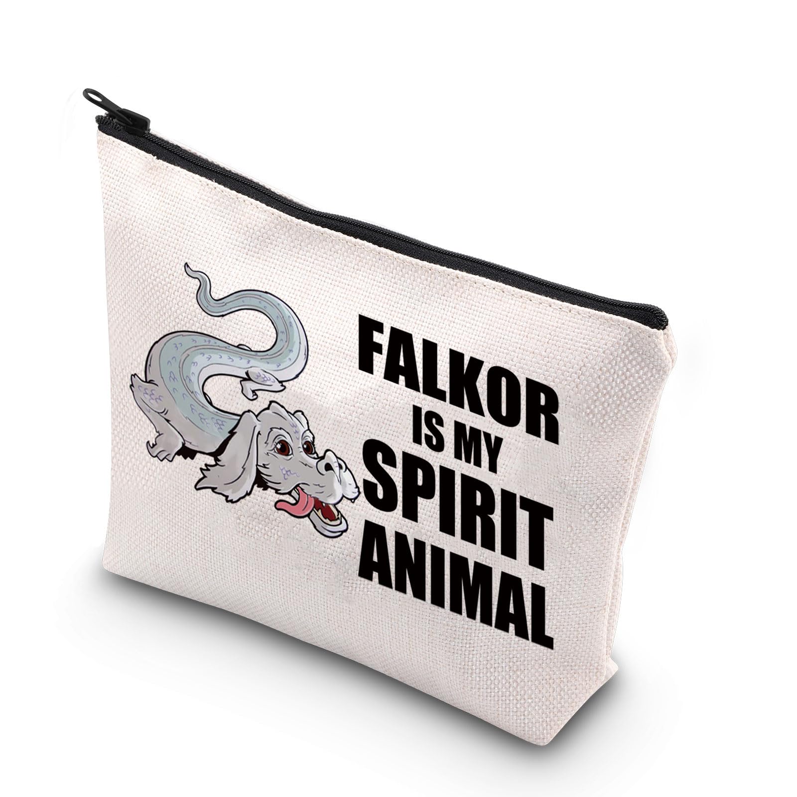 Luck Dragon Falkor Makeup Bag Neverending Movie Gifts Falkor & Atreyu Fans Gifts Luck Dragon Falkor Zipper Bag (FALKOR mb)