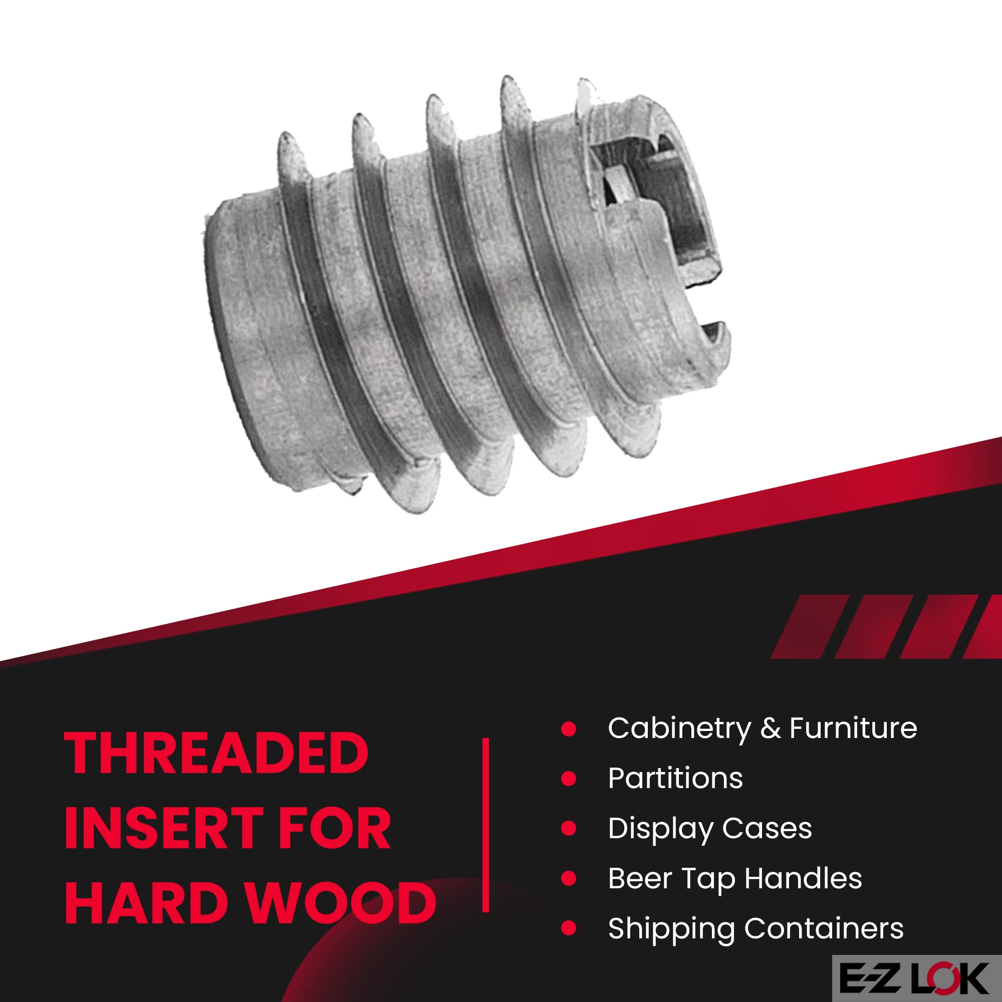 E-Z LOK Thread Inserts - Hard Wood Fasteners -2