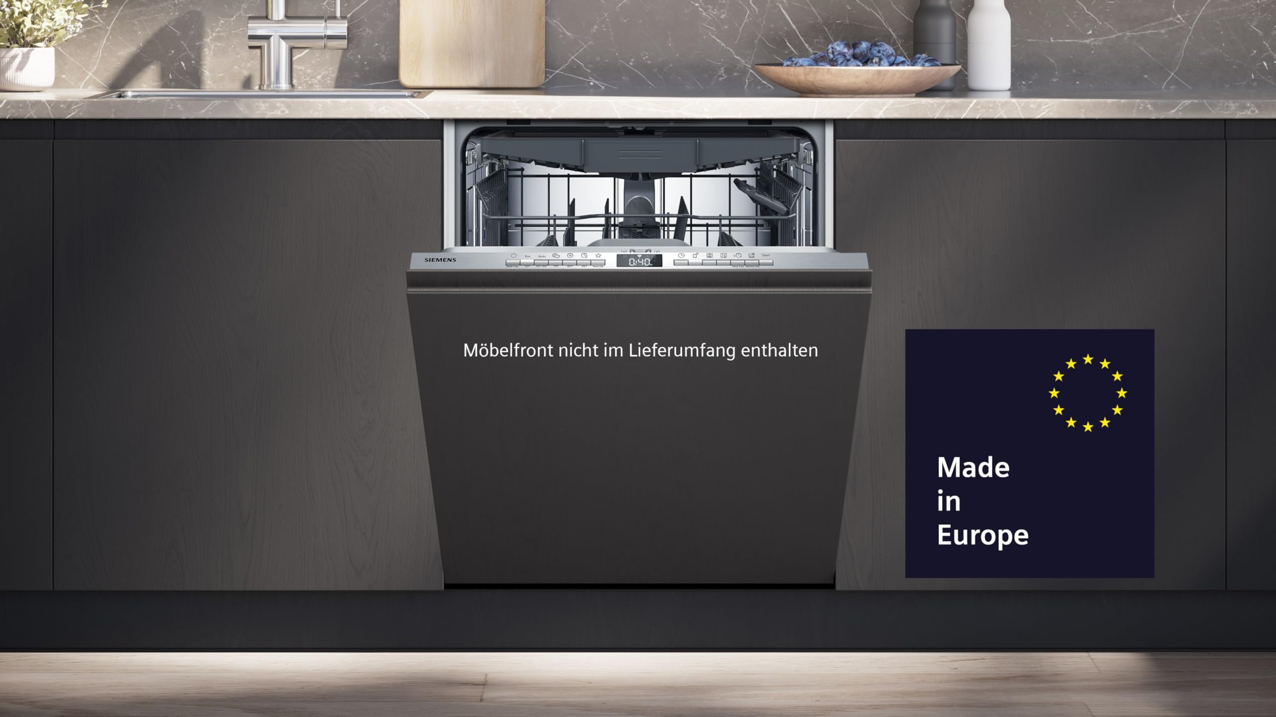 Siemens iQ300 SX63EX06VE Vollintegrierter Geschirrspüler 60 cm smartStart varioSpeed Plus