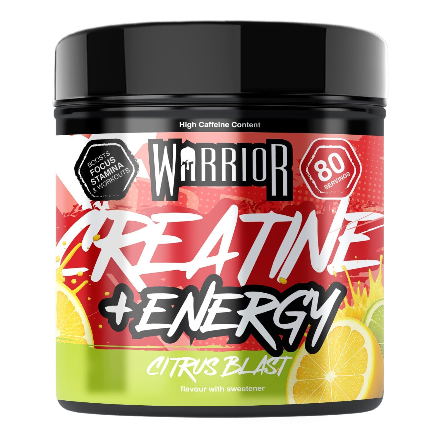 Warrior Supplements Men's Warrior Creatine Plus Energy - 80 Servings