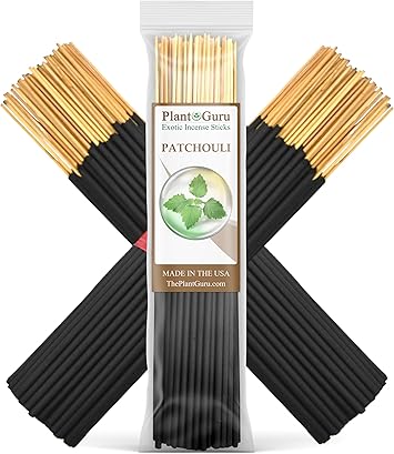 Patchouli Exotic Incense Sticks 7 Inch - Bulk 1 Bundle 85 to 100 Sticks - Natural 7" Long Lasting Aroma That Burns for 30 to 45 Minutes.
