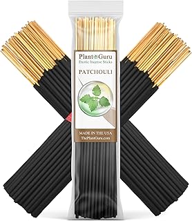 Patchouli Exotic Incense Sticks 7 Inch - Bulk 1 Bundle 85 to 100 Sticks - Natural 7" Long Lasting Aroma That Burns for 30 to 45 Minutes.