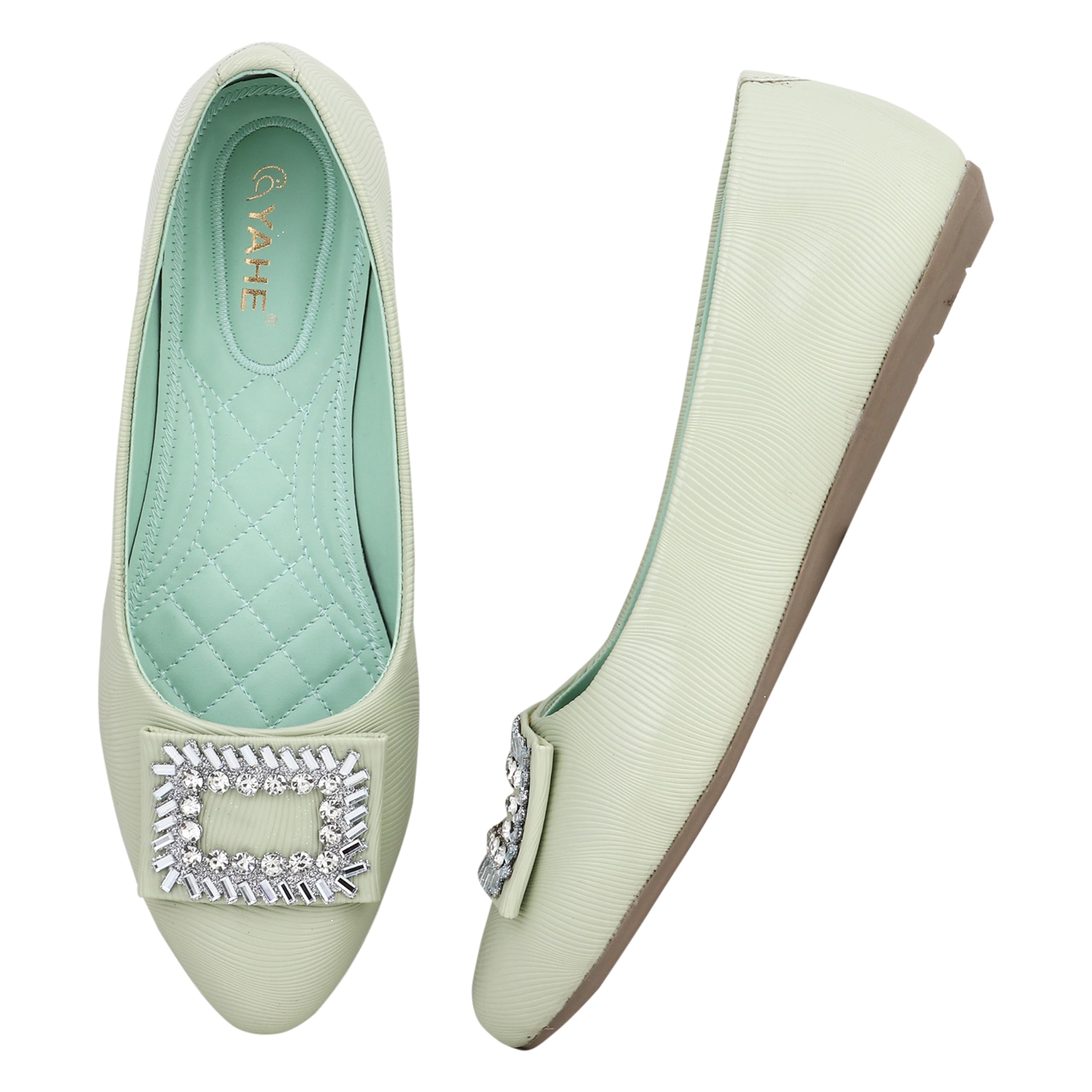 YAHE Womens Anti Slip Belly Shoes Y-983 Green Color UK 7 (B0D76K64JH) Amazon Price History, Amazon Price Tracker